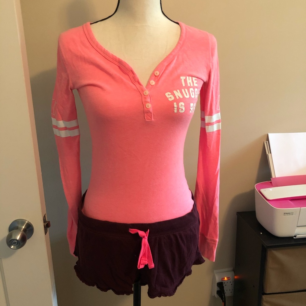 PINK The Snuggle is Real PJ Set